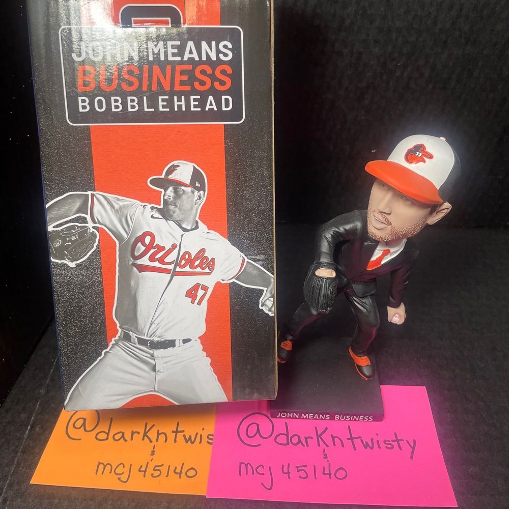 NIB John Means Business #47 Orioles Bobblehead approx 6.5”